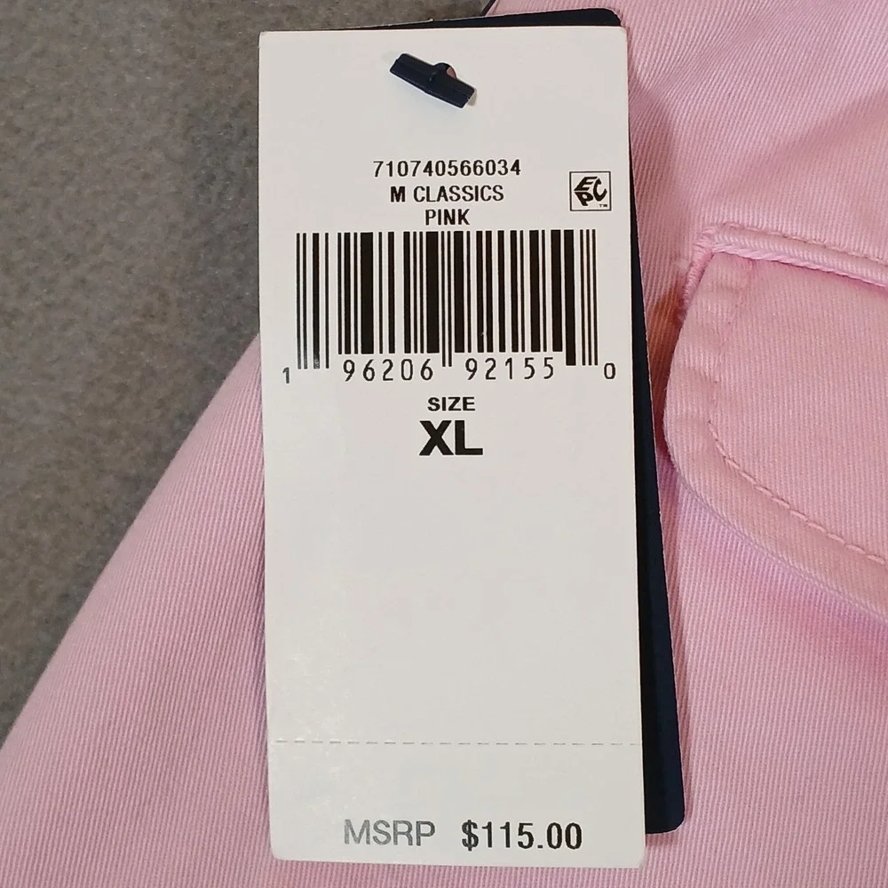 POLO RALPH LAUREN Men's Stretch Classic-Fit Polo Chino Pants Pink Size XL